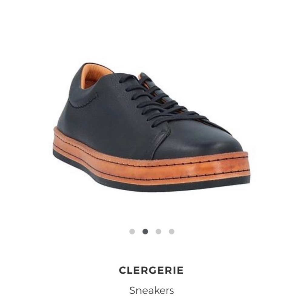 Clergerie Black Leather Sneakers – Size 39 - Picture 10 of 11